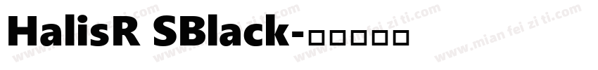 HalisR SBlack字体转换